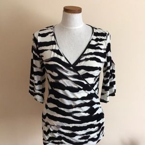 BOSTON PROPER COLD SHOULDER TOP